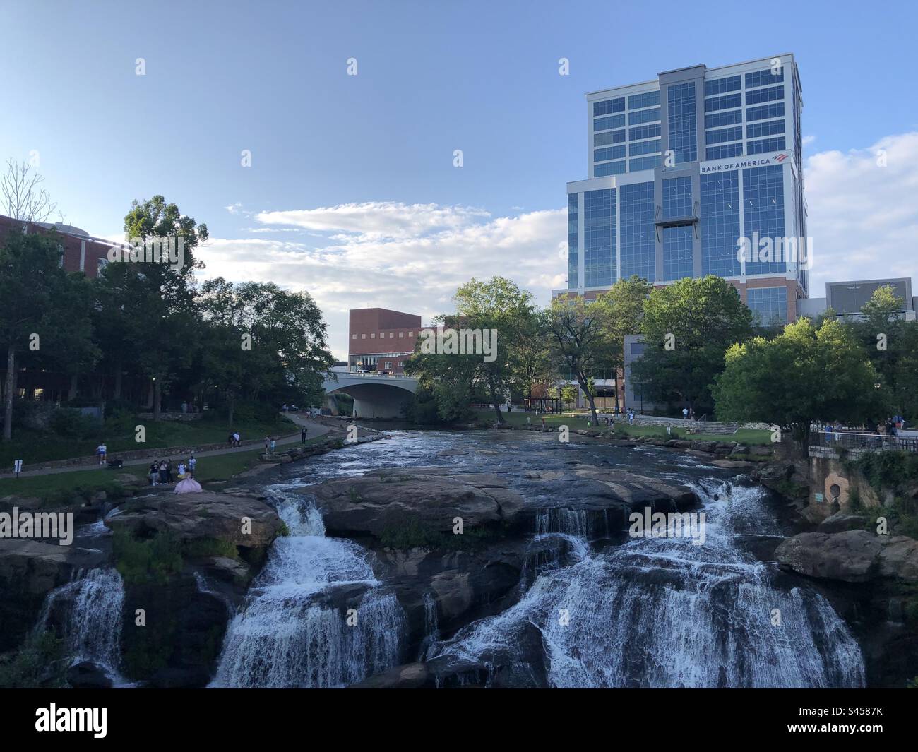 Das Herz von Greenville, SC Stockfoto