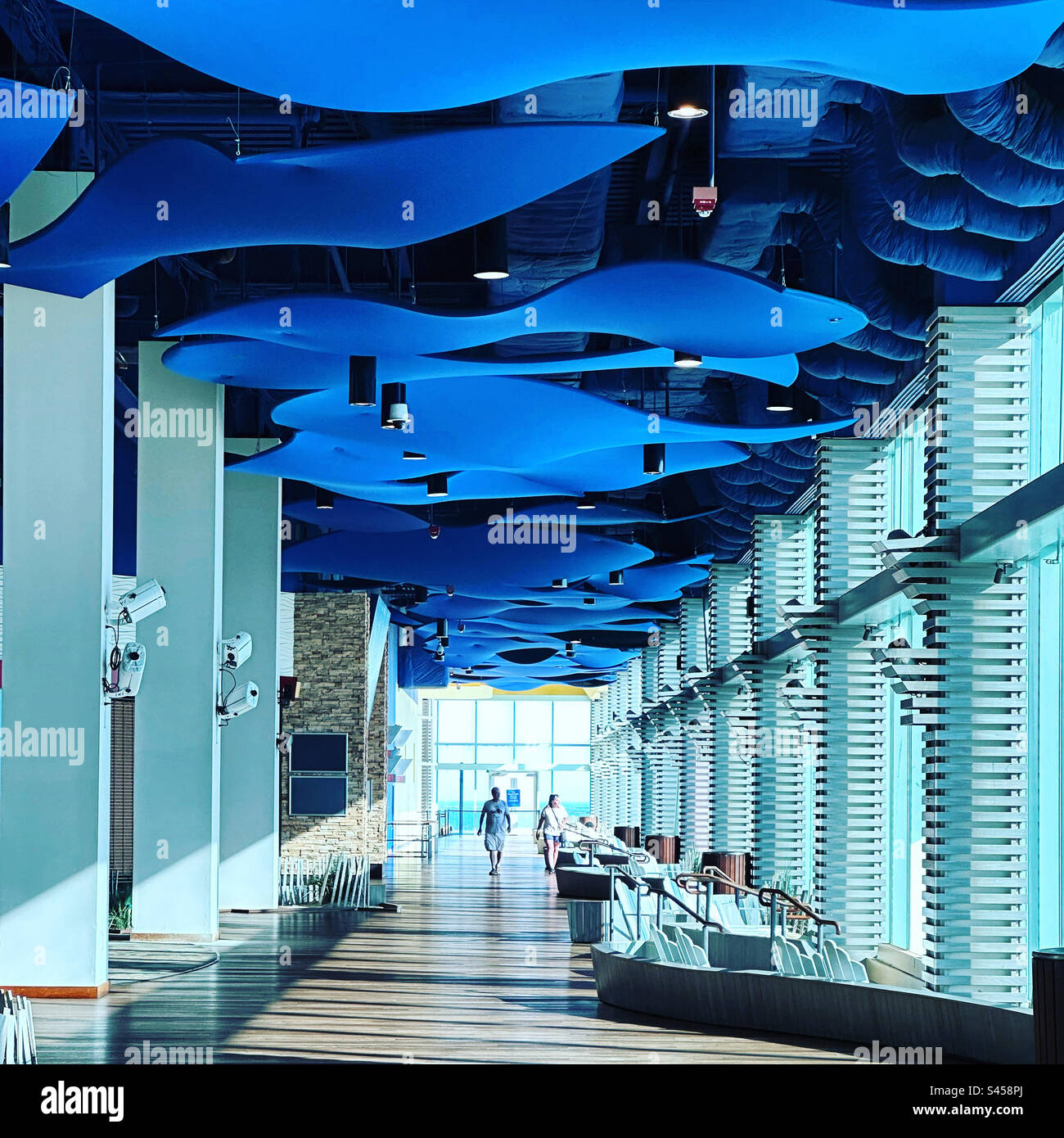 Mai 2023, Playground Pier, Atlantic City Boardwalk, Atlantic City, New Jersey, Usa - Smartphone-aufgenommenes Stockfoto