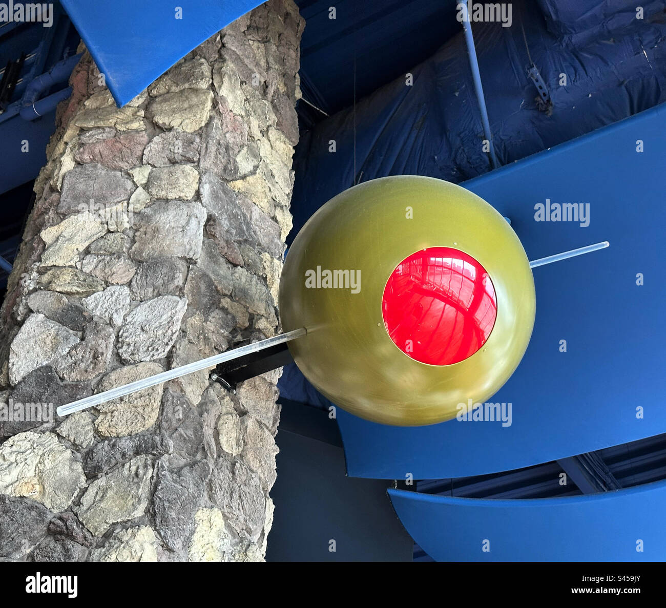 Olive Decoration, Playground Pier, Atlantic City, New Jersey, USA - Smartphone-aufgenommenes Stockfoto