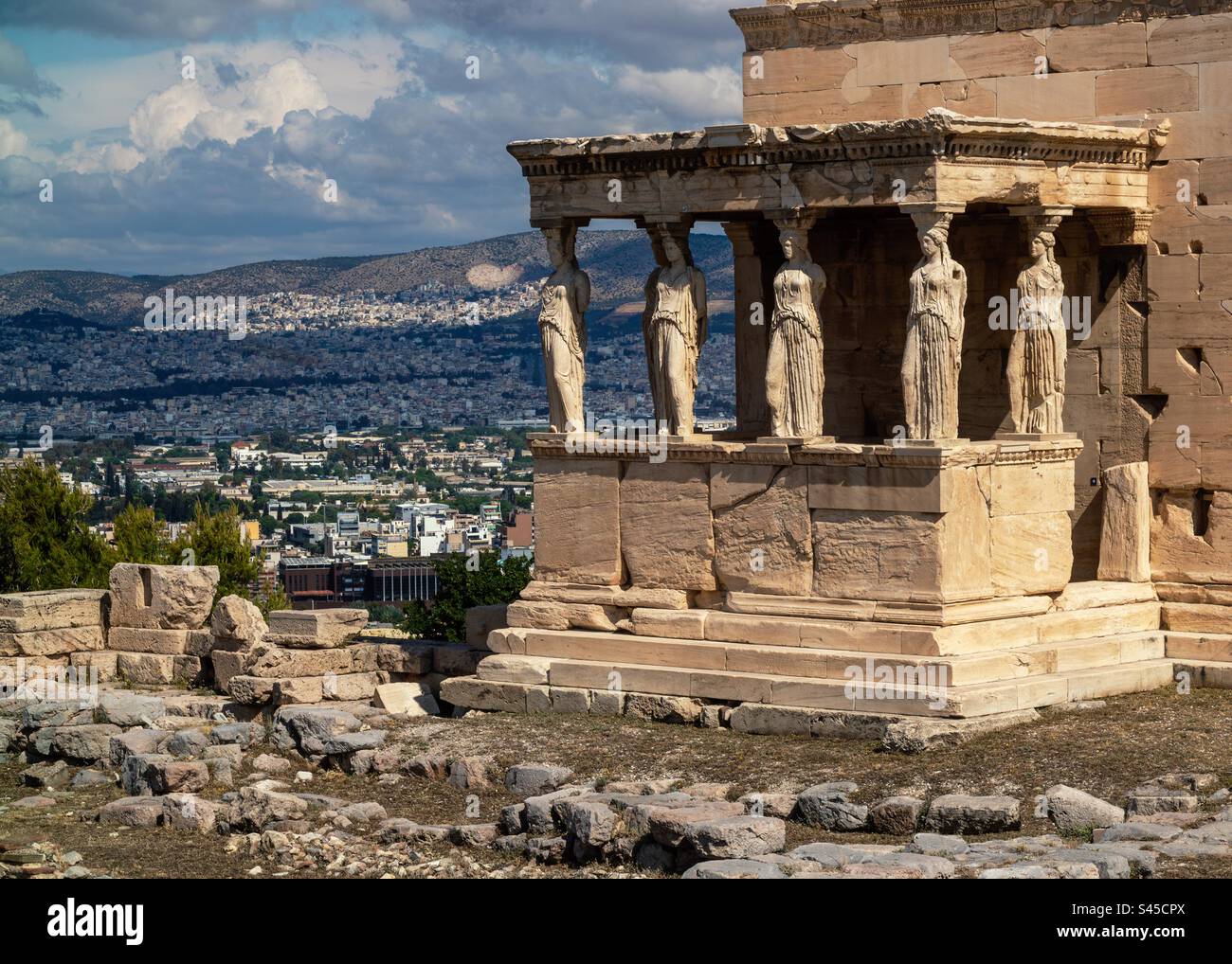 Temple of Athena Nike – Athens Akropolis, Griechenland. Stockfoto