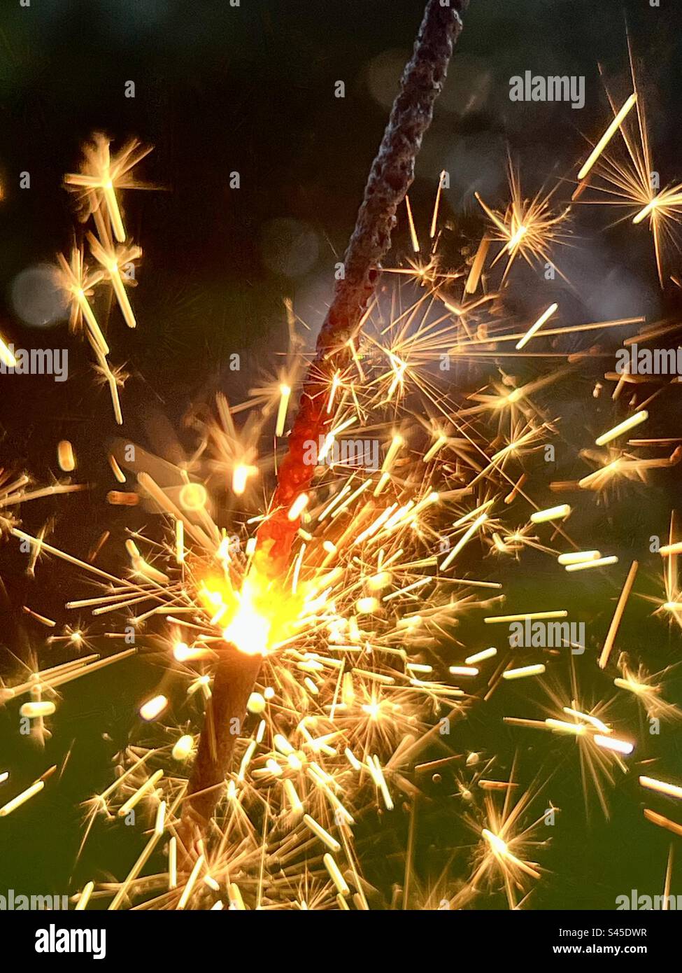 Sparkler am 4. Juli Stockfoto