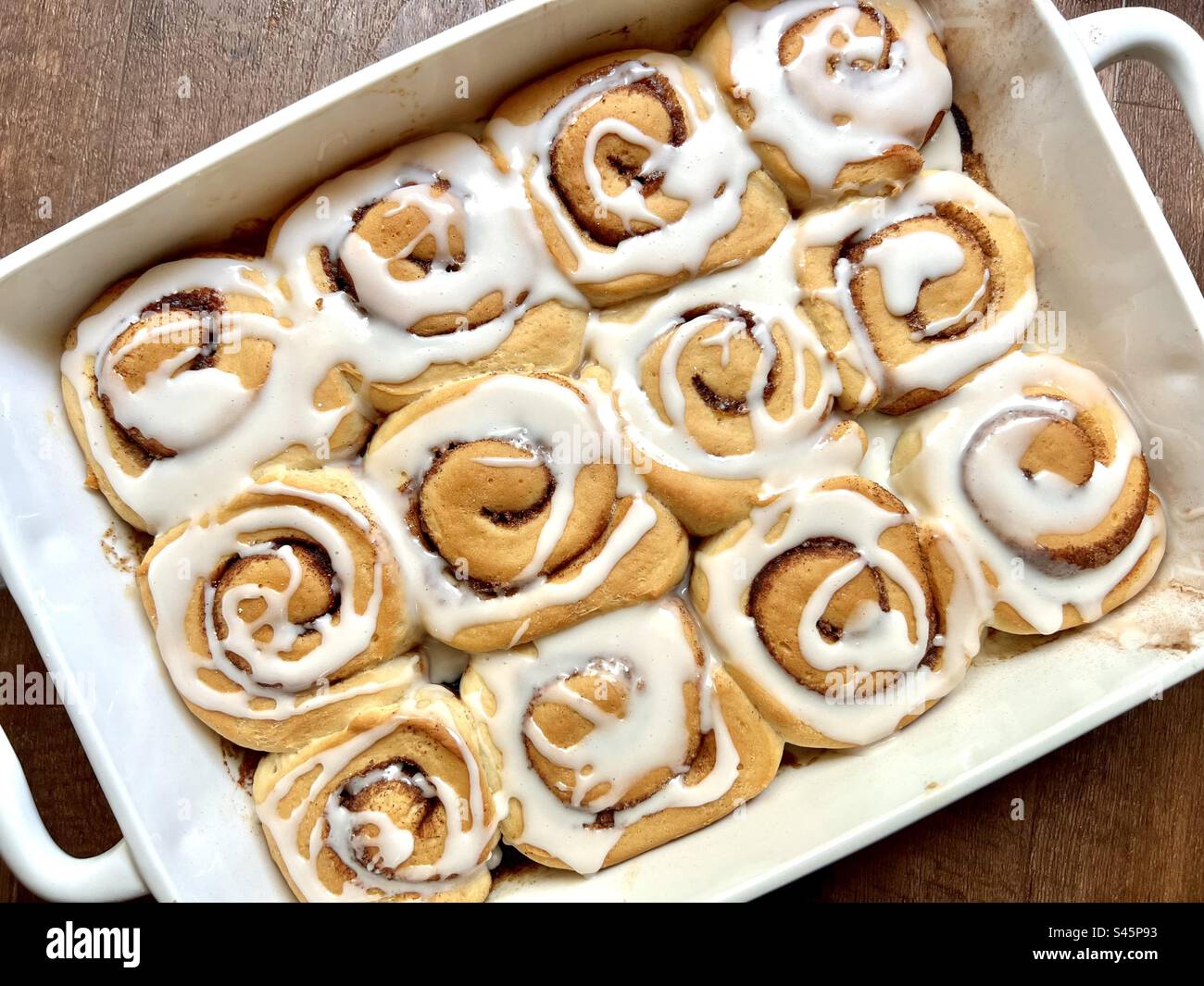 Zimtschnecken - Smartphone-aufgenommenes Stockfoto