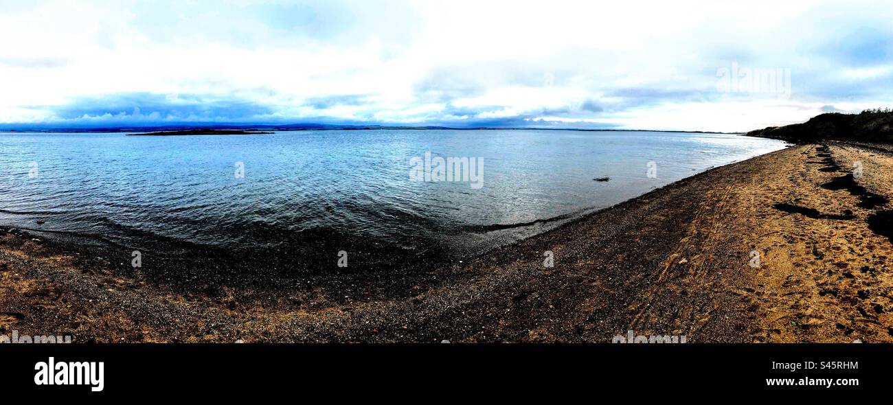 Panorama Strand Stockfoto