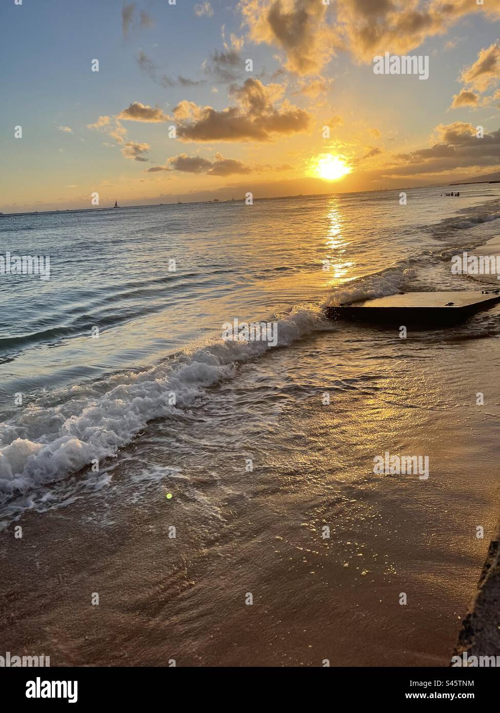 Sonnenuntergang über Hawaii Stockfoto