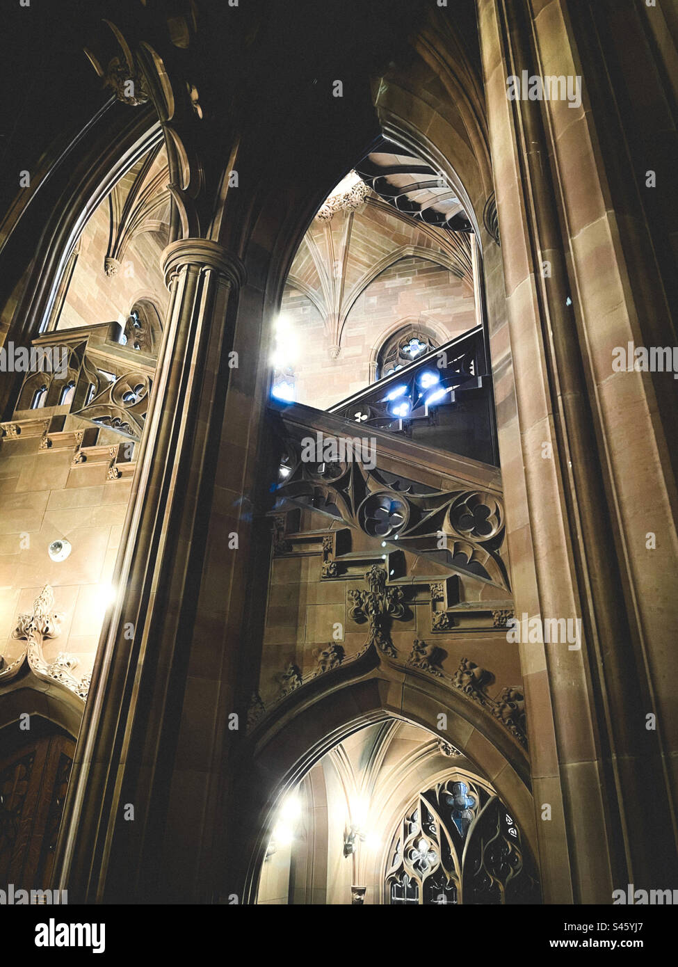 Ryland Bibliothek, Manchester Stockfoto