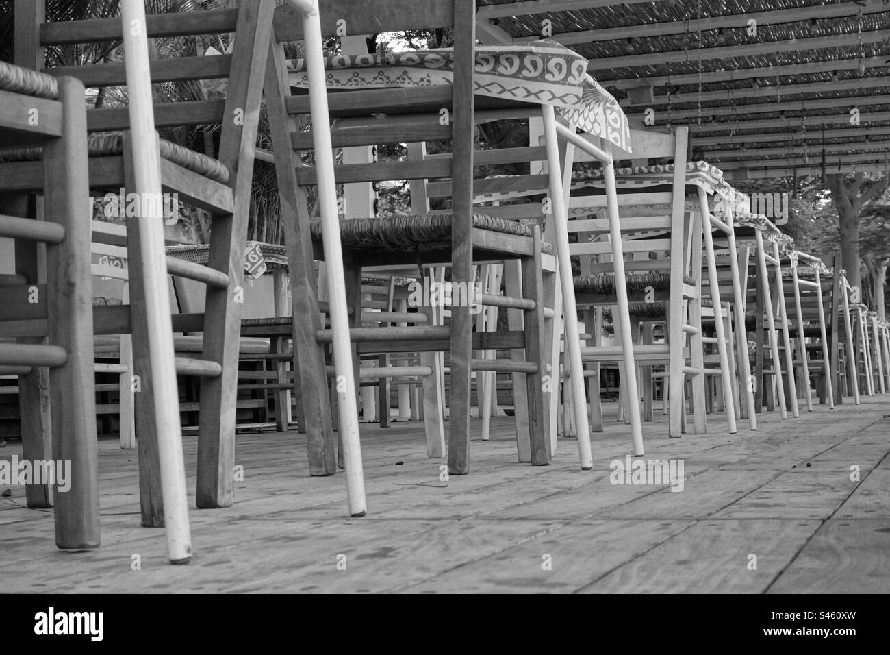 Malerischer Blick auf Seats BW Stockfoto