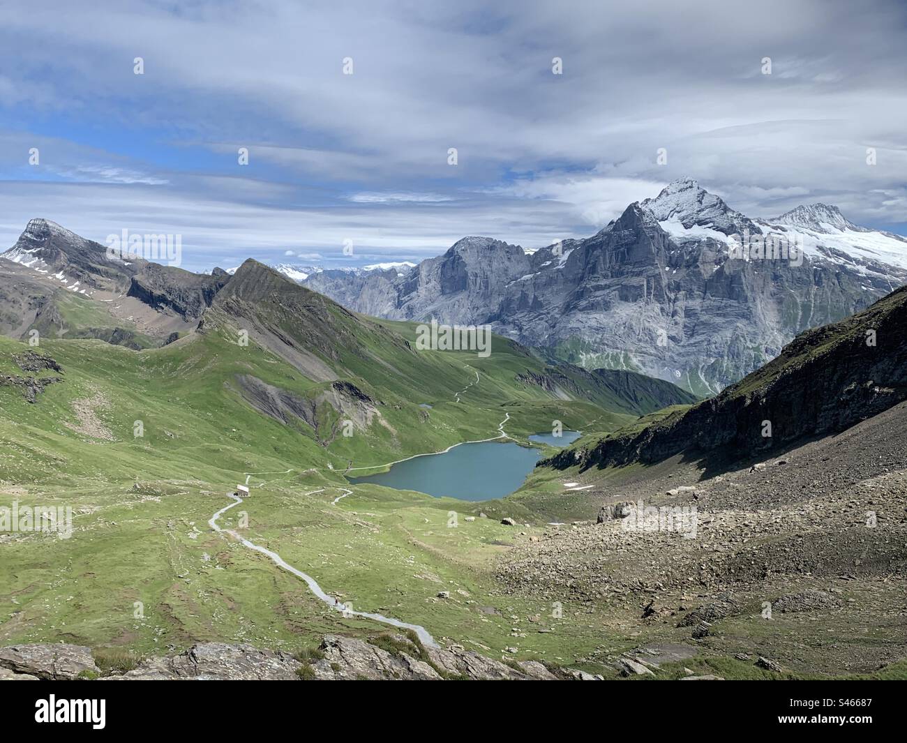 Bachsee Schweiz Stockfoto