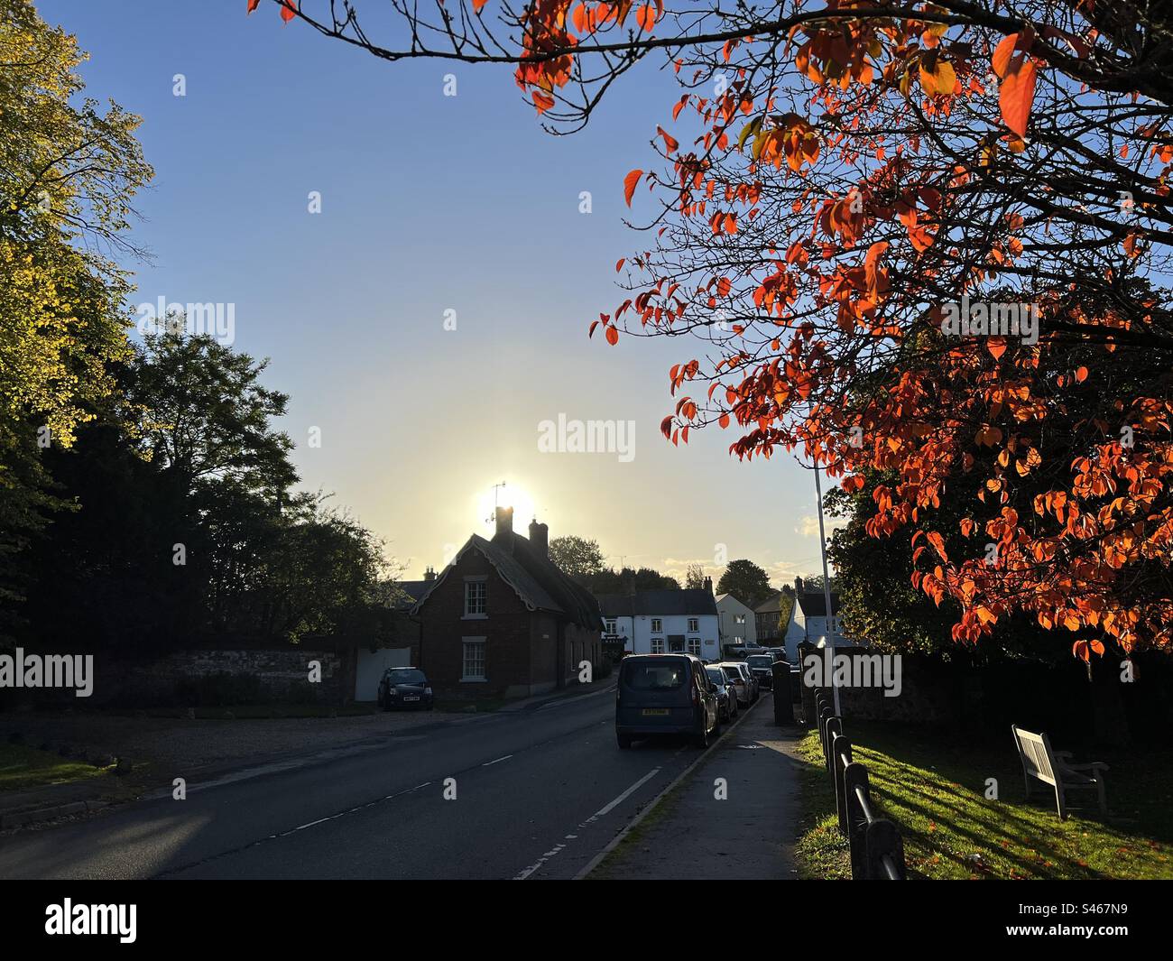 Herbst in Aldbourne, Wiltshire, England Stockfoto