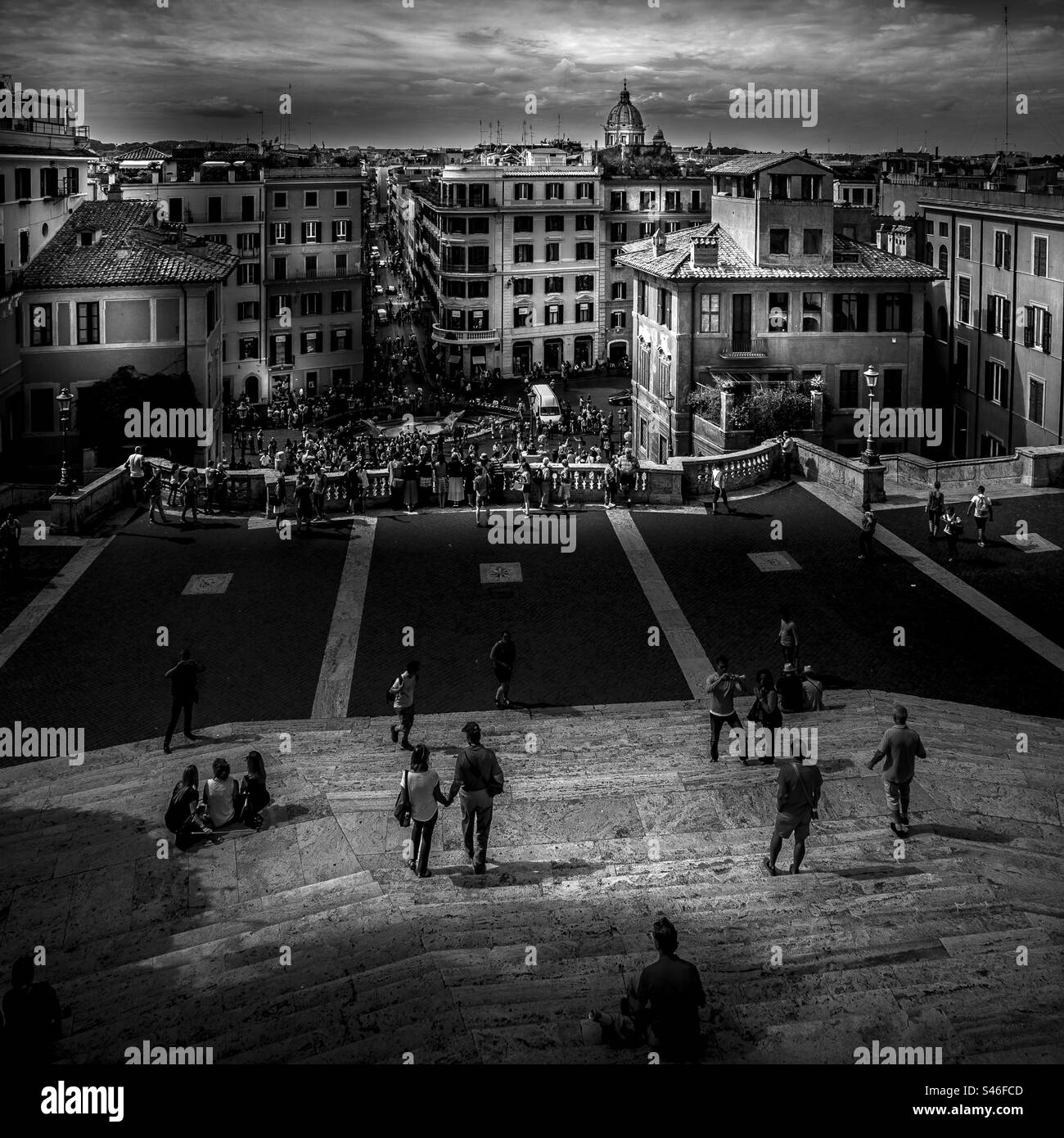 Piazza di Spagna - Smartphone-aufgenommenes Stockfoto