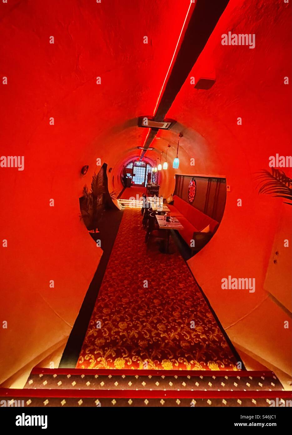 Mahalle libanesisches Restaurant in der Altstadt von Malmö, Schweden. Stockfoto