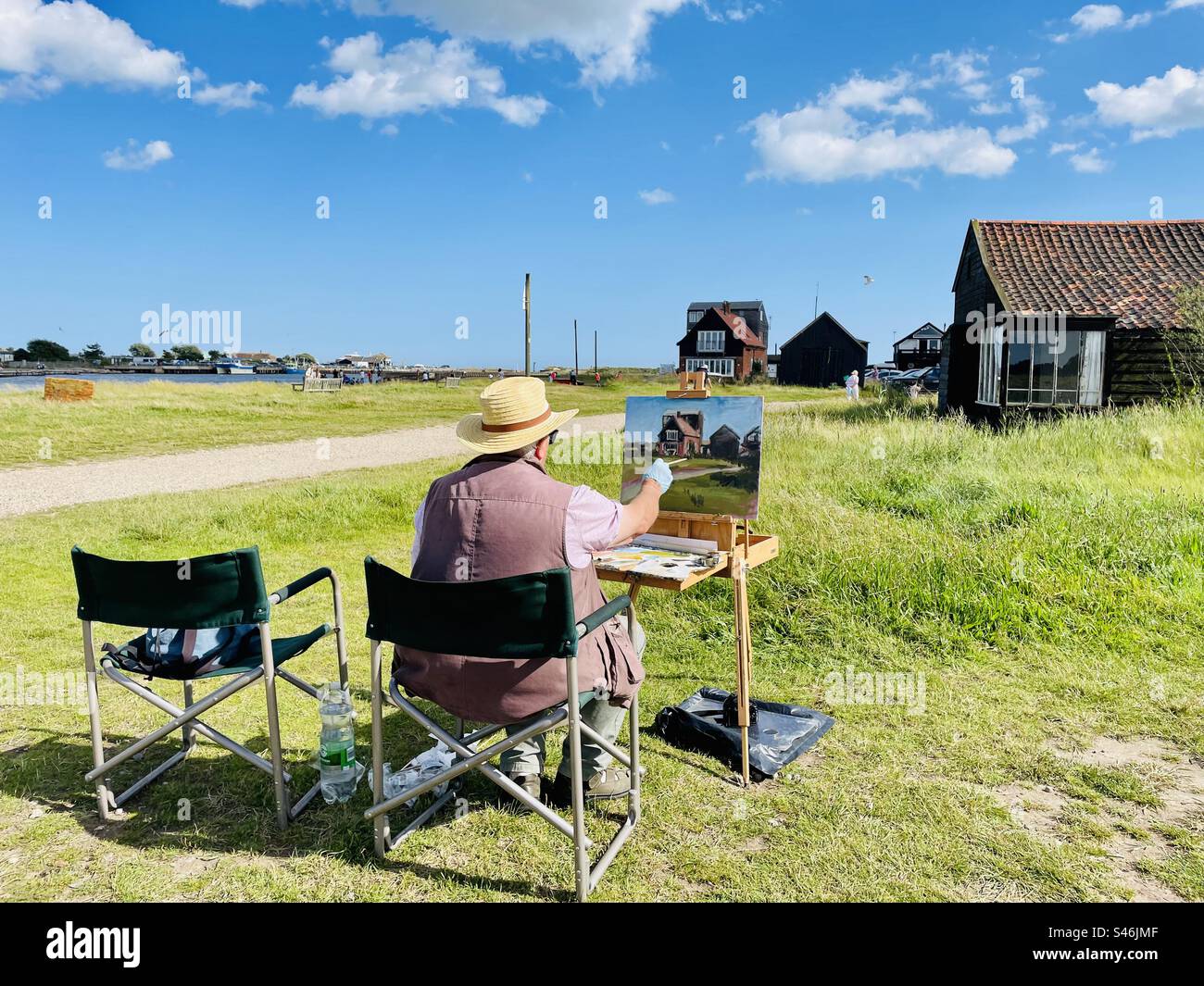 Walberswick Suffolk England - Smartphone-aufgenommenes Stockfoto