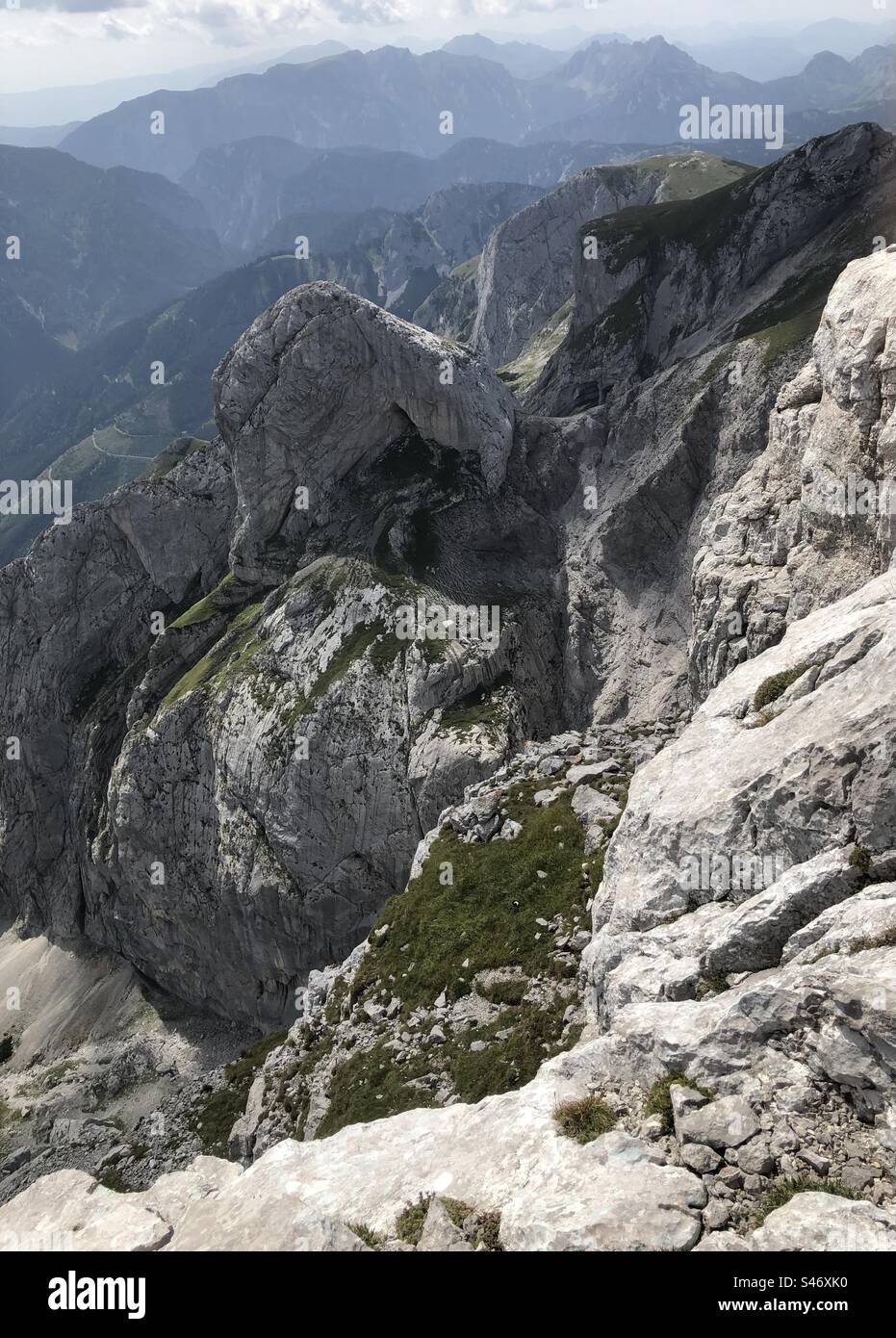 Wilde Bergwelt (Hochschwab, Steiermark, Österreich) - Smartphone-aufgenommenes Stockfoto