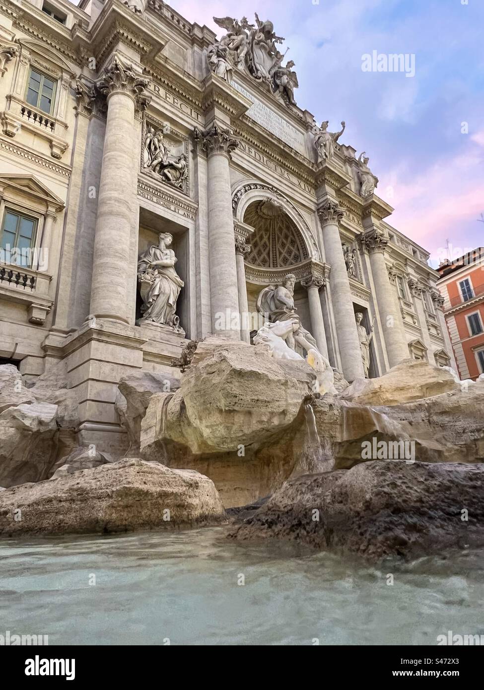 Fontana di Trevi, Rom Stockfoto