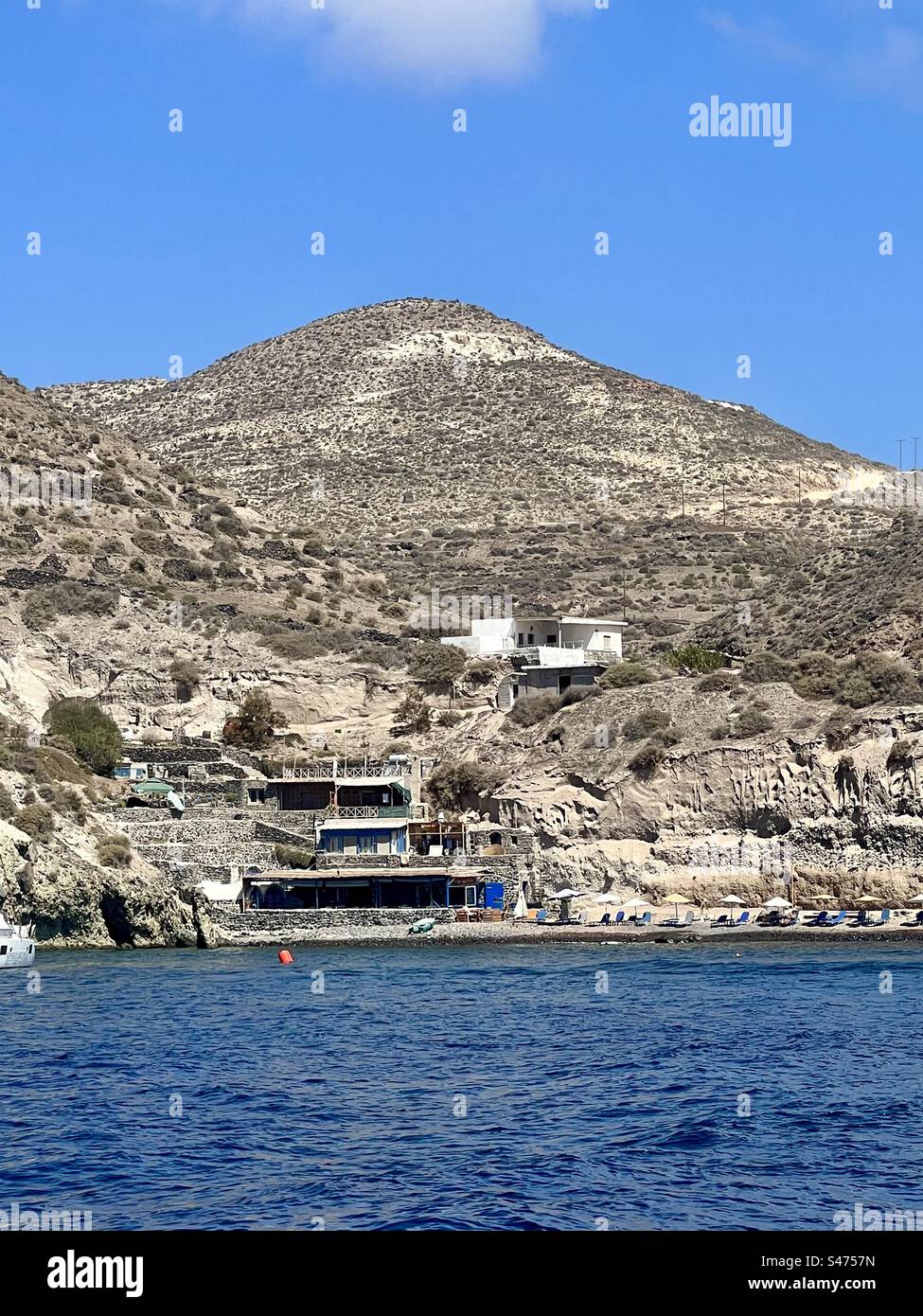 Kambia Beach, Santorin Stockfoto