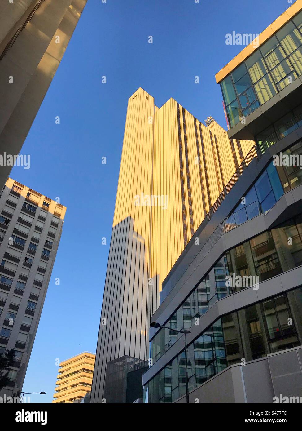 Moderne Architektur in der Pariser Montparnasse Stockfoto