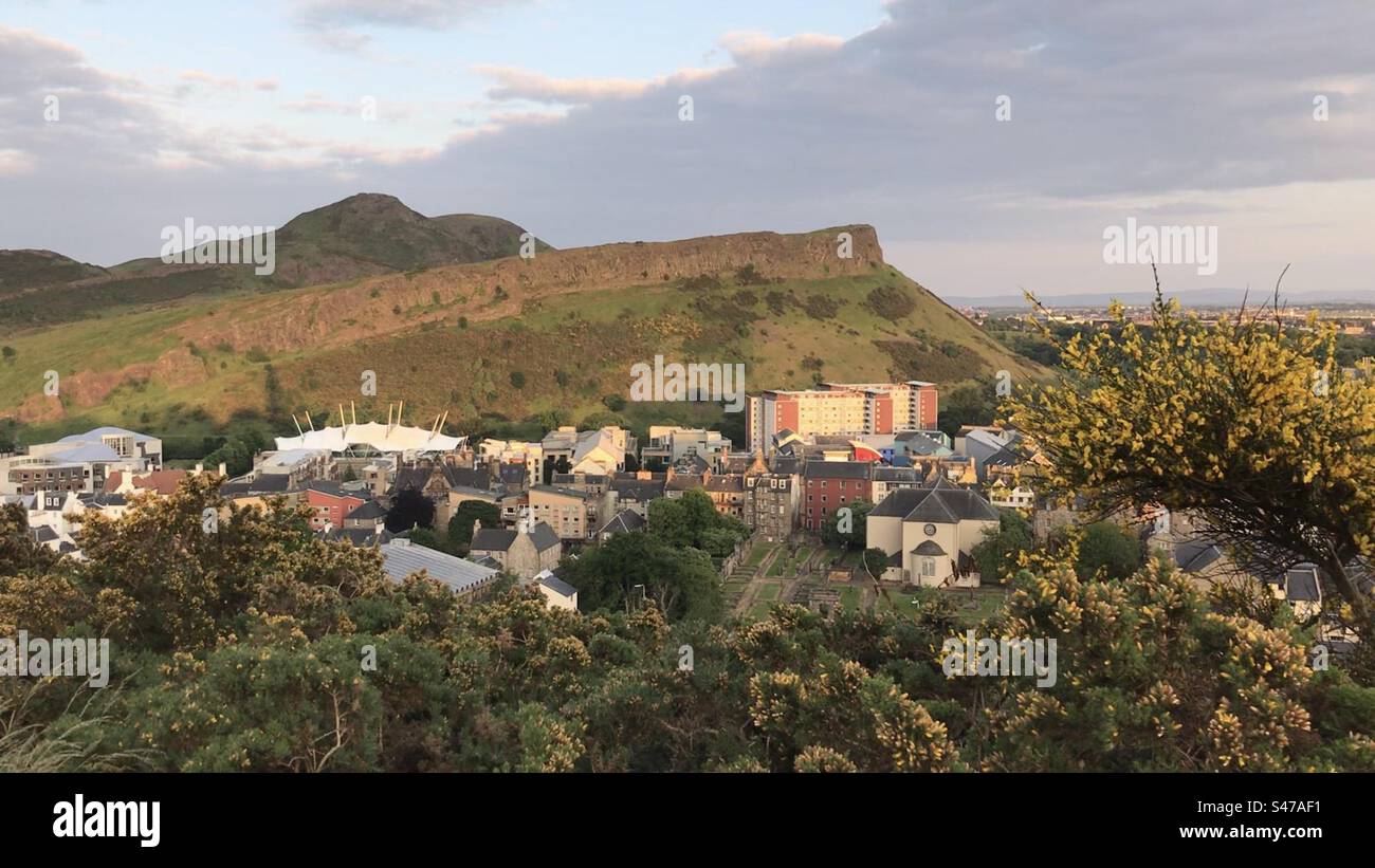 Arthurs Seat, Edinburgh - Smartphone-aufgenommenes Stockfoto