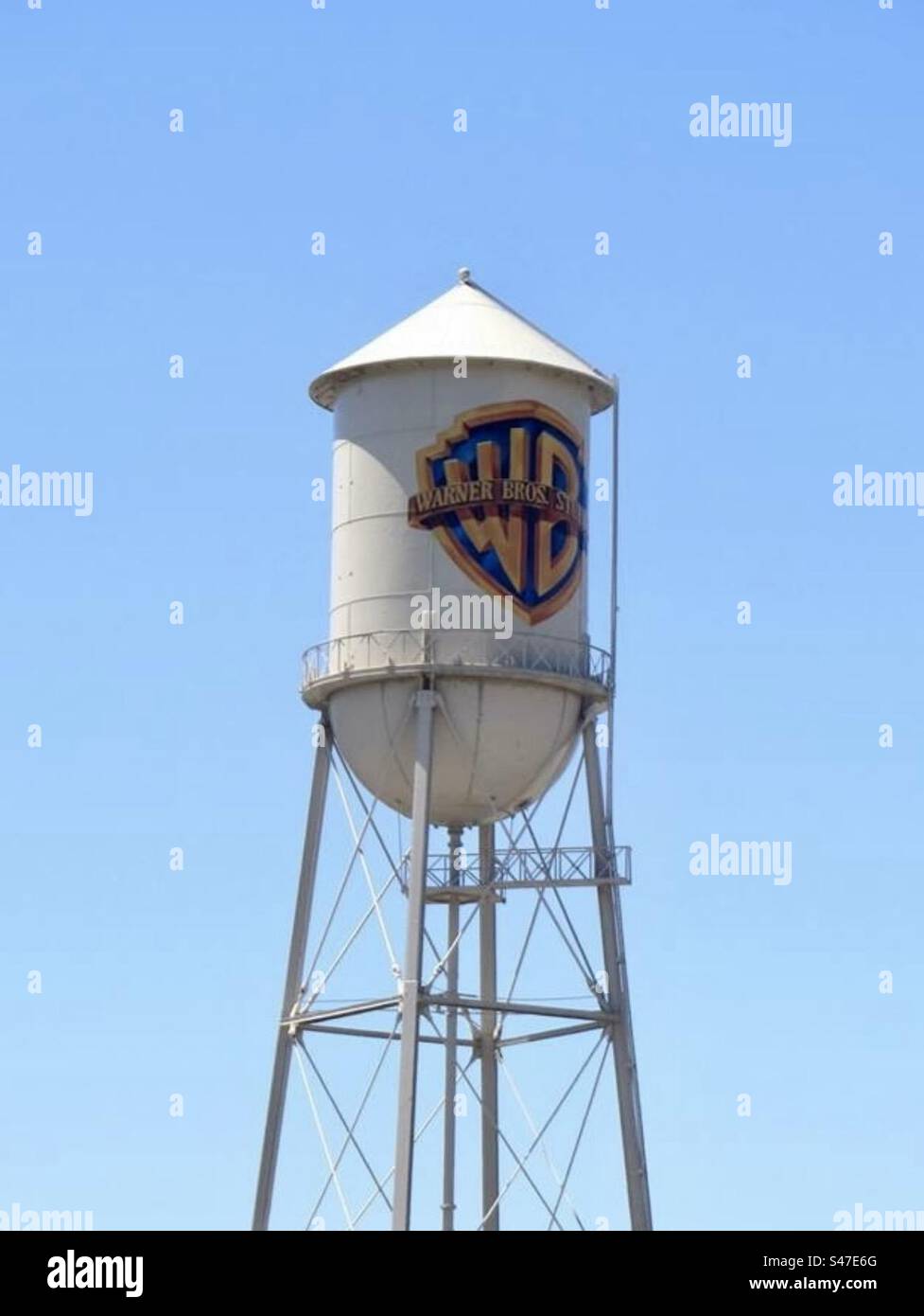 Warner Brothers Hollywood Studio Water Tower Stockfoto