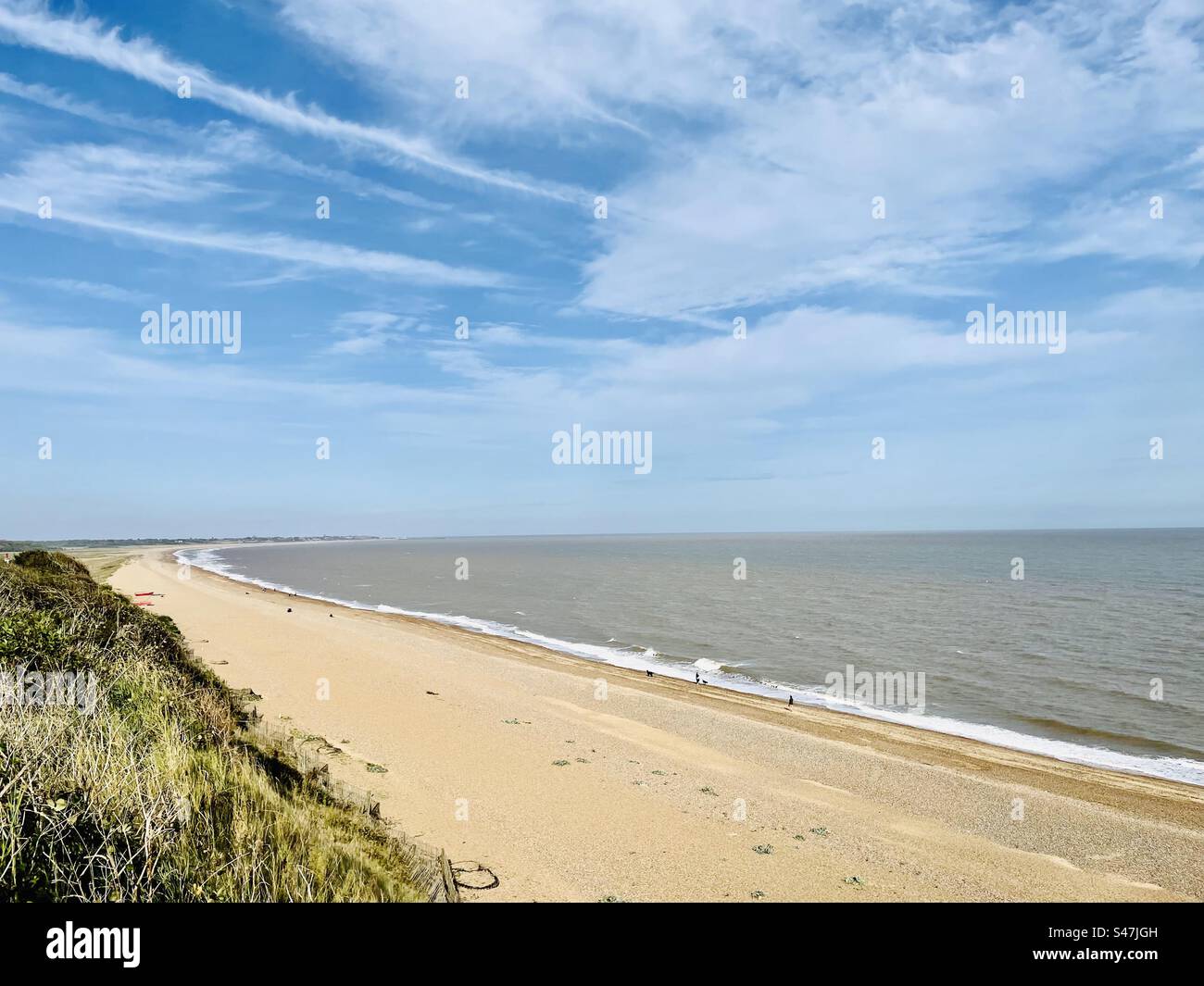 Dunwich Suffolk UK - Smartphone-aufgenommenes Stockfoto