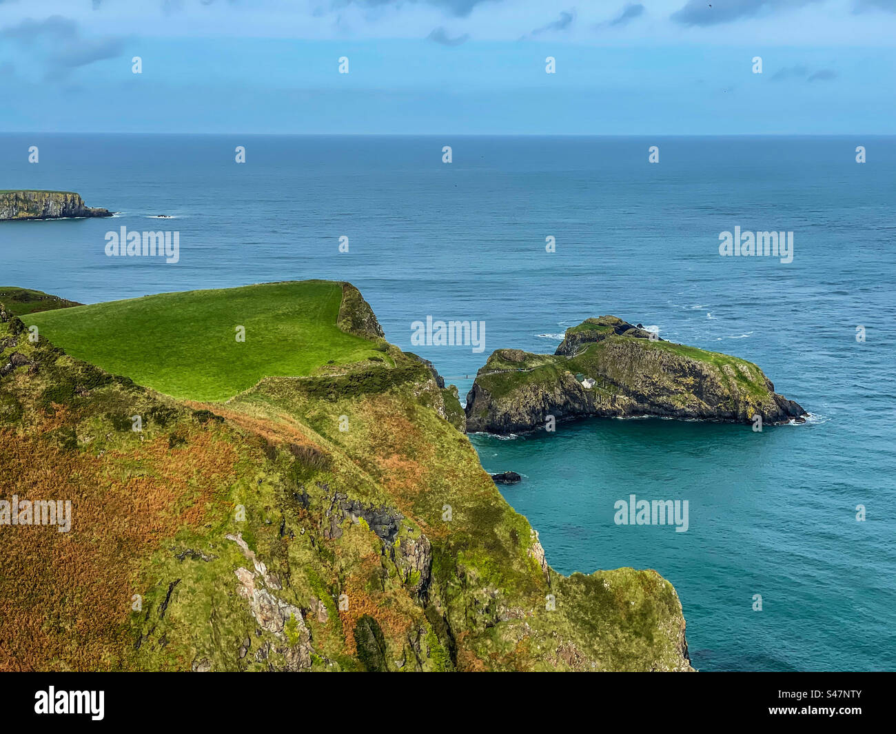 Ballycastle, carrick, eine Rede-Seilbrücke Stockfoto
