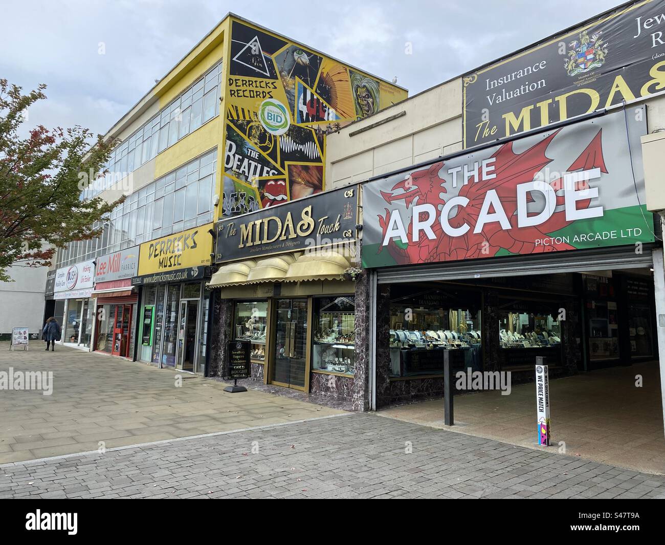 Oxford Street, Swansea, Stockfoto