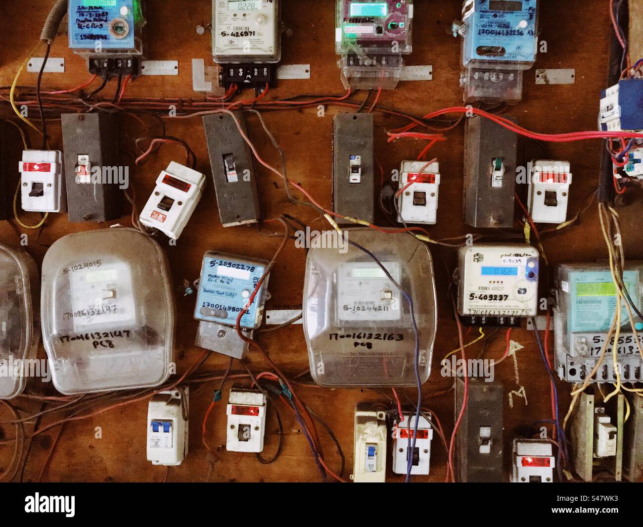 Eine elektrische Platine Stockfoto