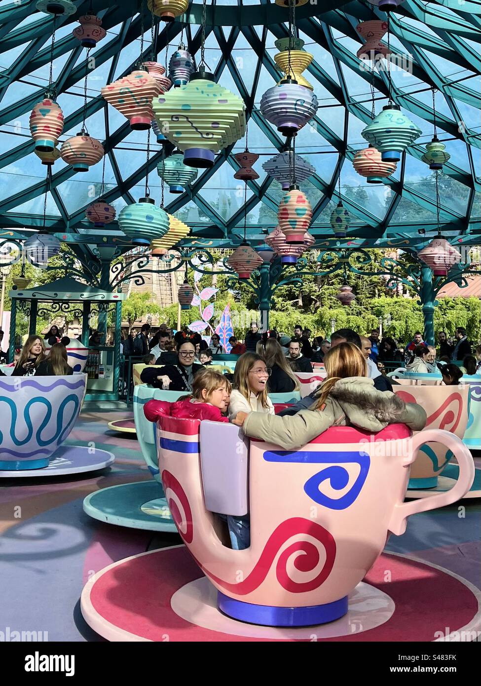 Fahrt Mit Teetasse, Disneyland Paris Stockfoto