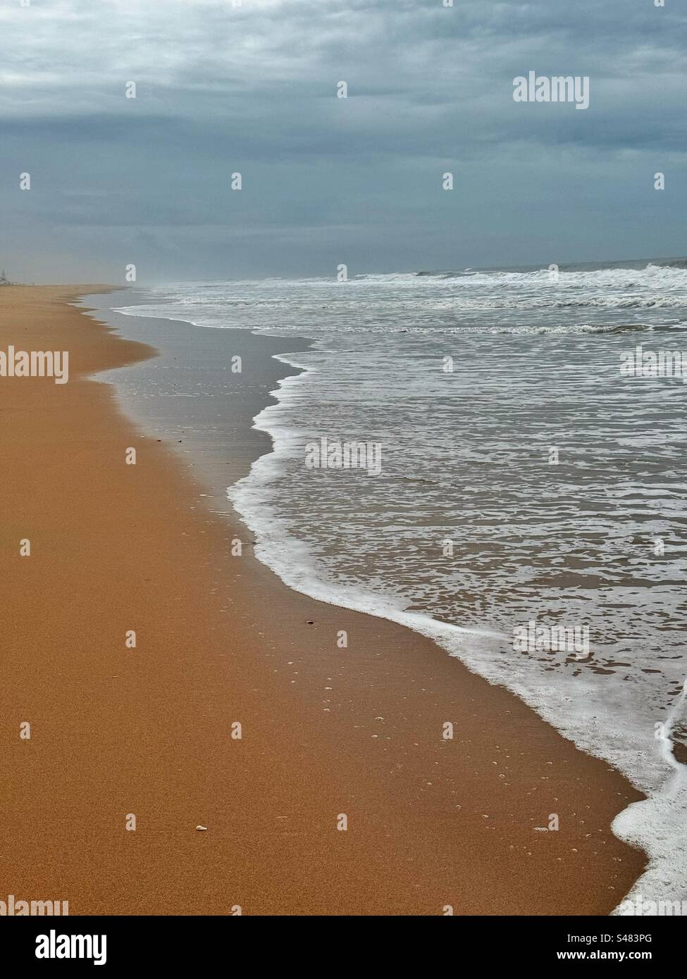 Playa Punta Umbria, Huelva, Südspanien, Atlantikküste, Oktober. Stockfoto