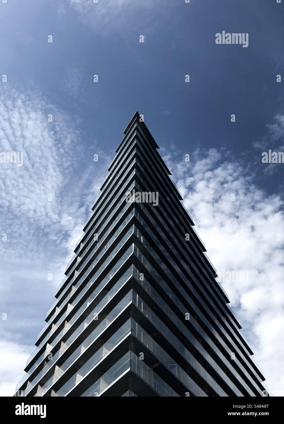 Futuristische Gebäude Stockfoto