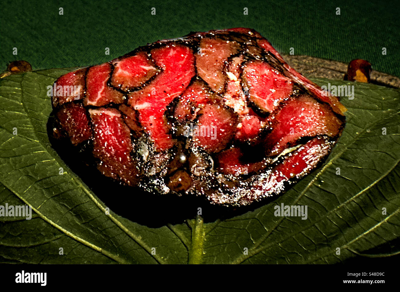 Lomo de Tartare (Lende-Tartar) in einem feinen Restaurant in Buenos Aires Stockfoto