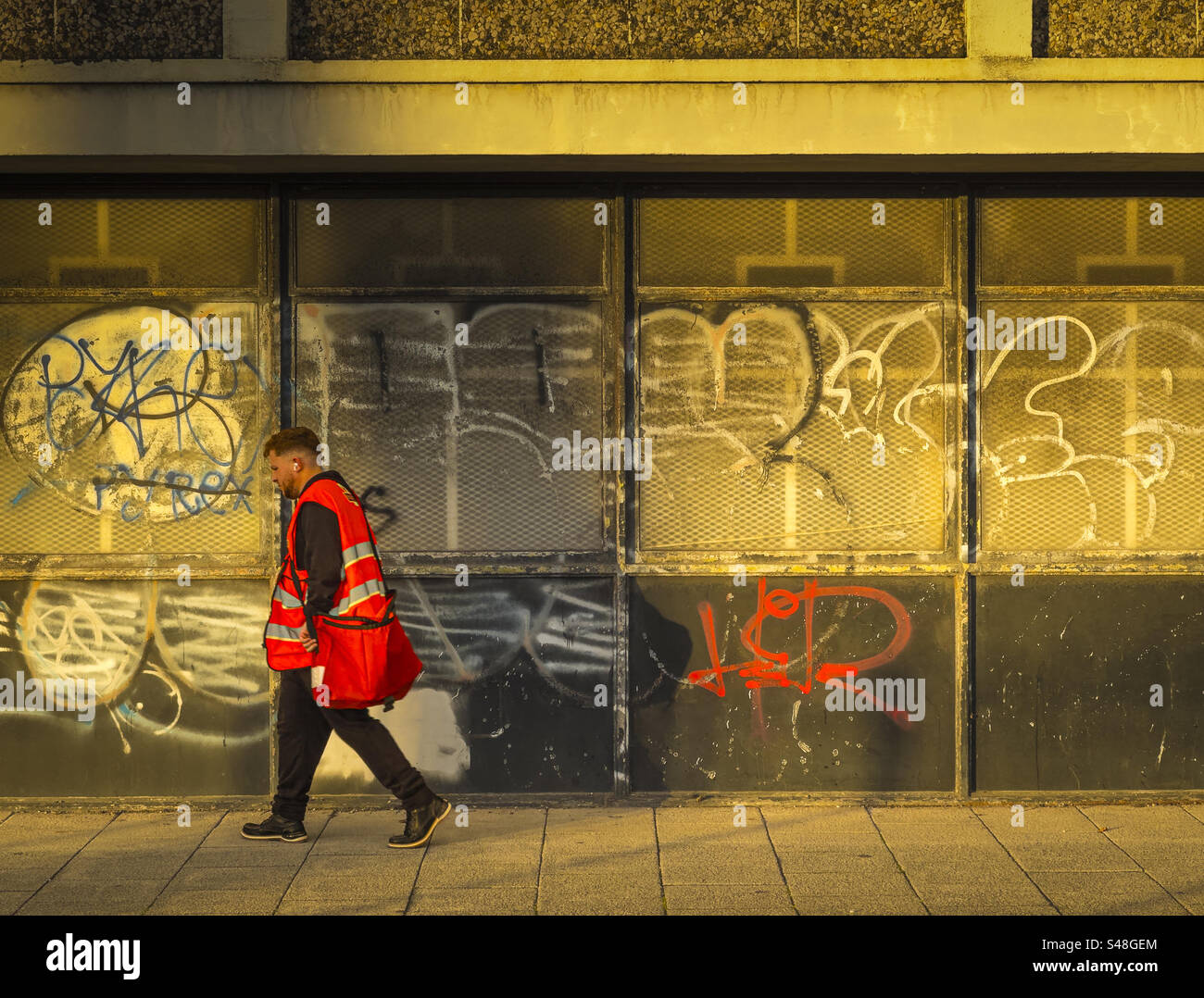 Ende des Tages - Smartphone-aufgenommenes Stockfoto