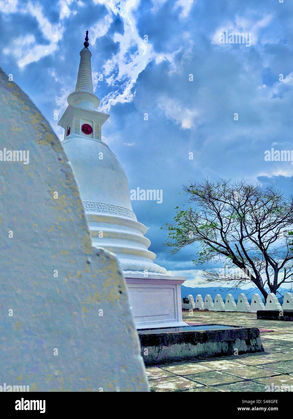 Wunderschön vom Tempel in Srilanka Stockfoto