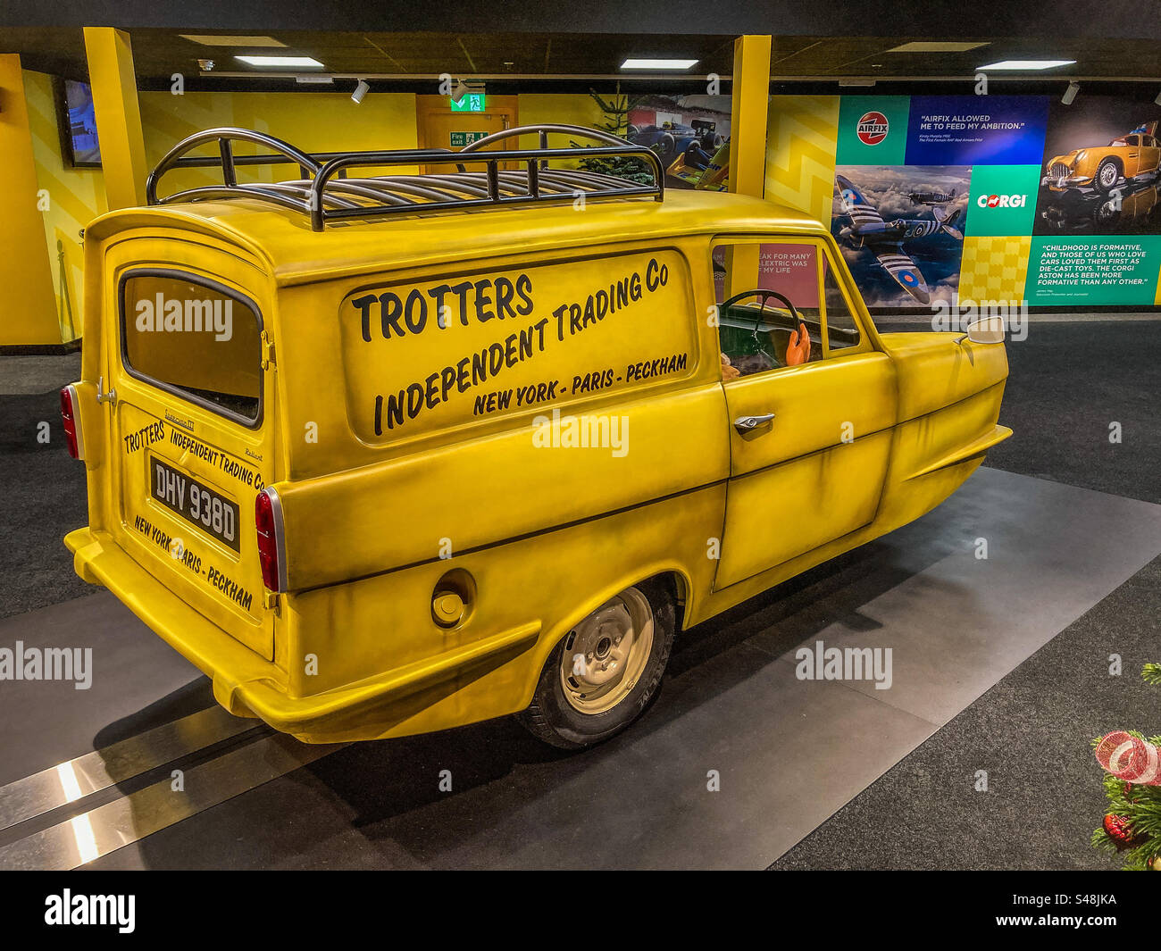 Model von Del Boys, Trotters Independent Traders Reliant Regal, wie in „Only Fools and Horses“ gezeigt Stockfoto