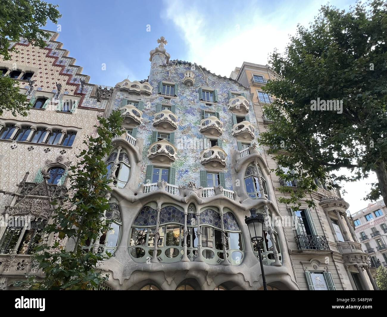 Castillo Gaudi, Barcelona, Spanien Stockfoto