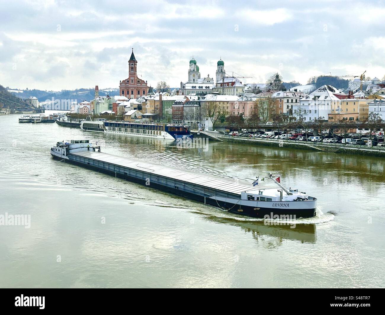 Winter in Passau, Deutschland Stockfoto