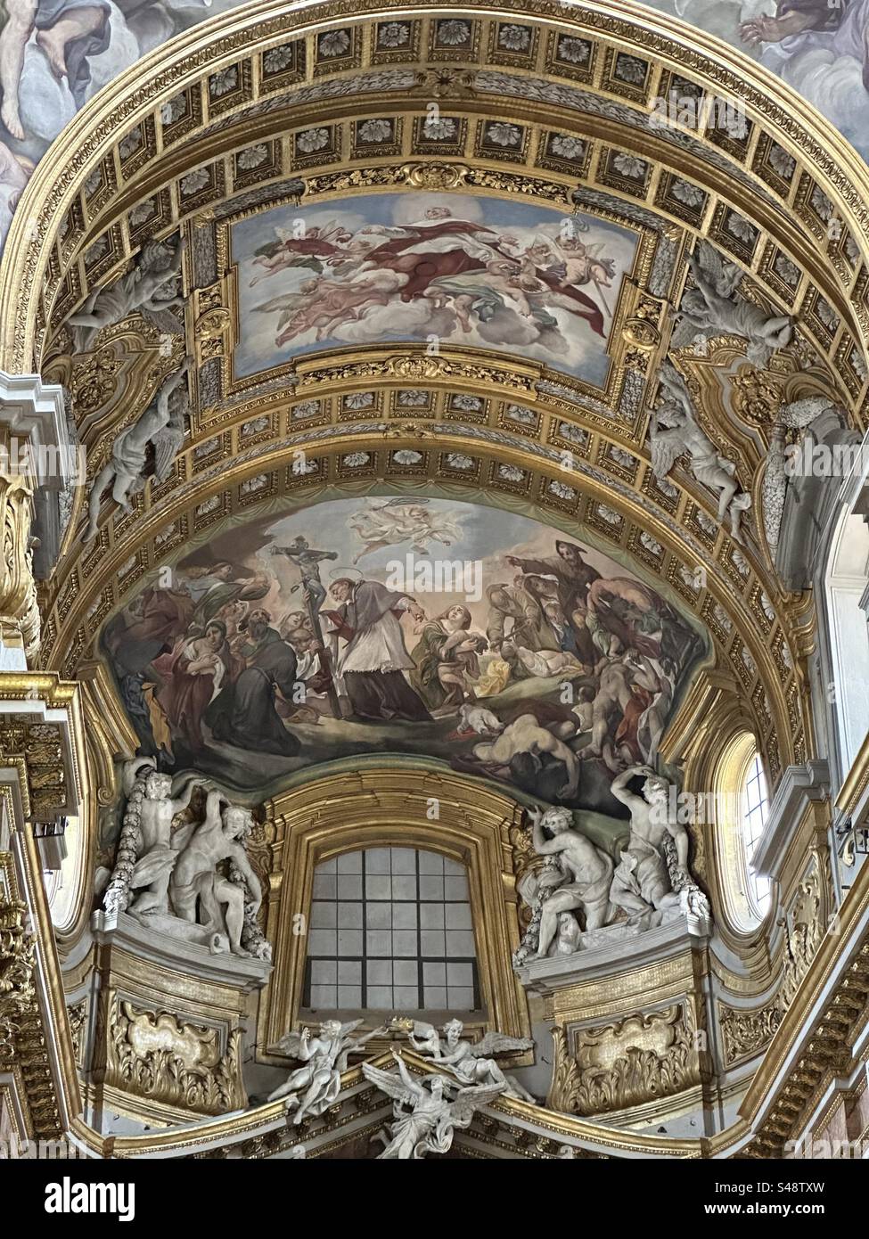 Dach Der Römischen Basilika Stockfoto
