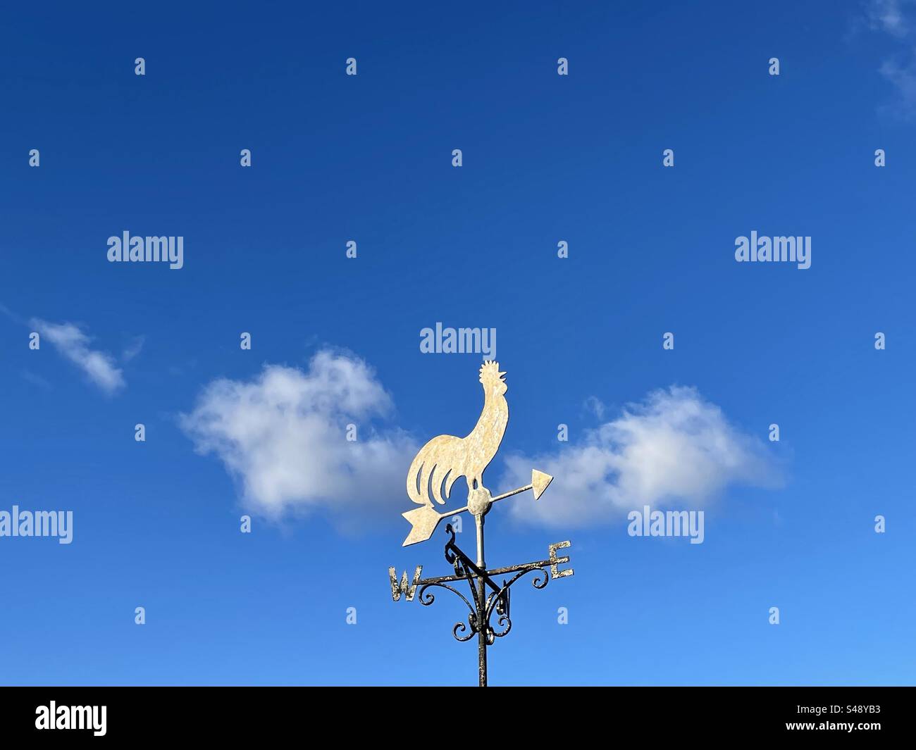Windfahne - Smartphone-aufgenommenes Stockfoto