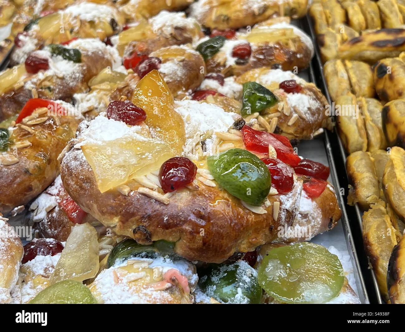 Portugiesischer King-Kuchen Stockfoto