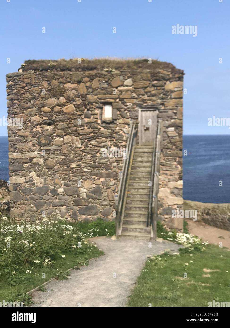 Wine Tower, Fraserburgh, Schottland - Smartphone-aufgenommenes Stockfoto Wine Tower, Fraserburgh, Schottland - Smartphone-aufgenommenes Stockfoto