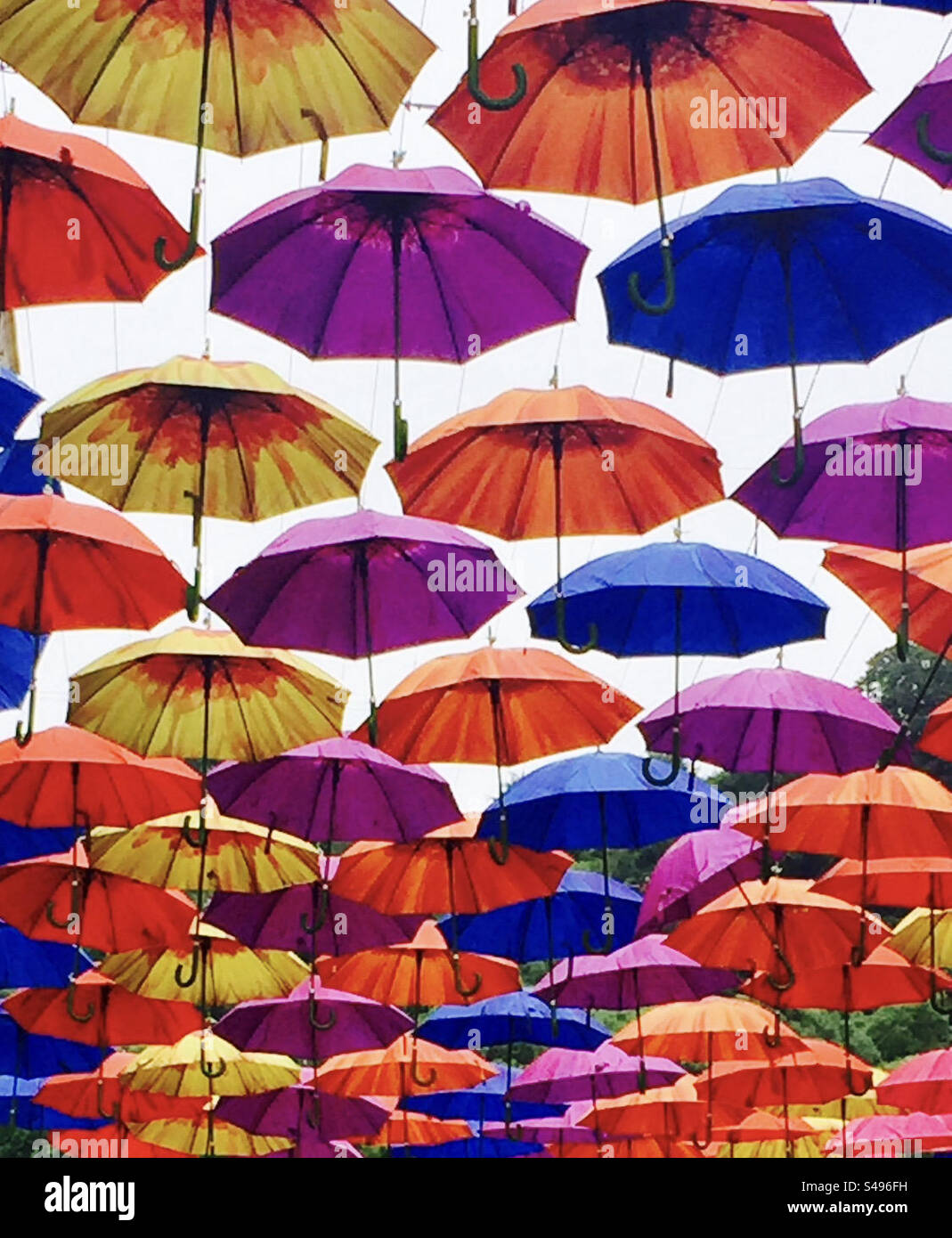 Kunstinstallation Bath UK - Smartphone-aufgenommenes Stockfoto