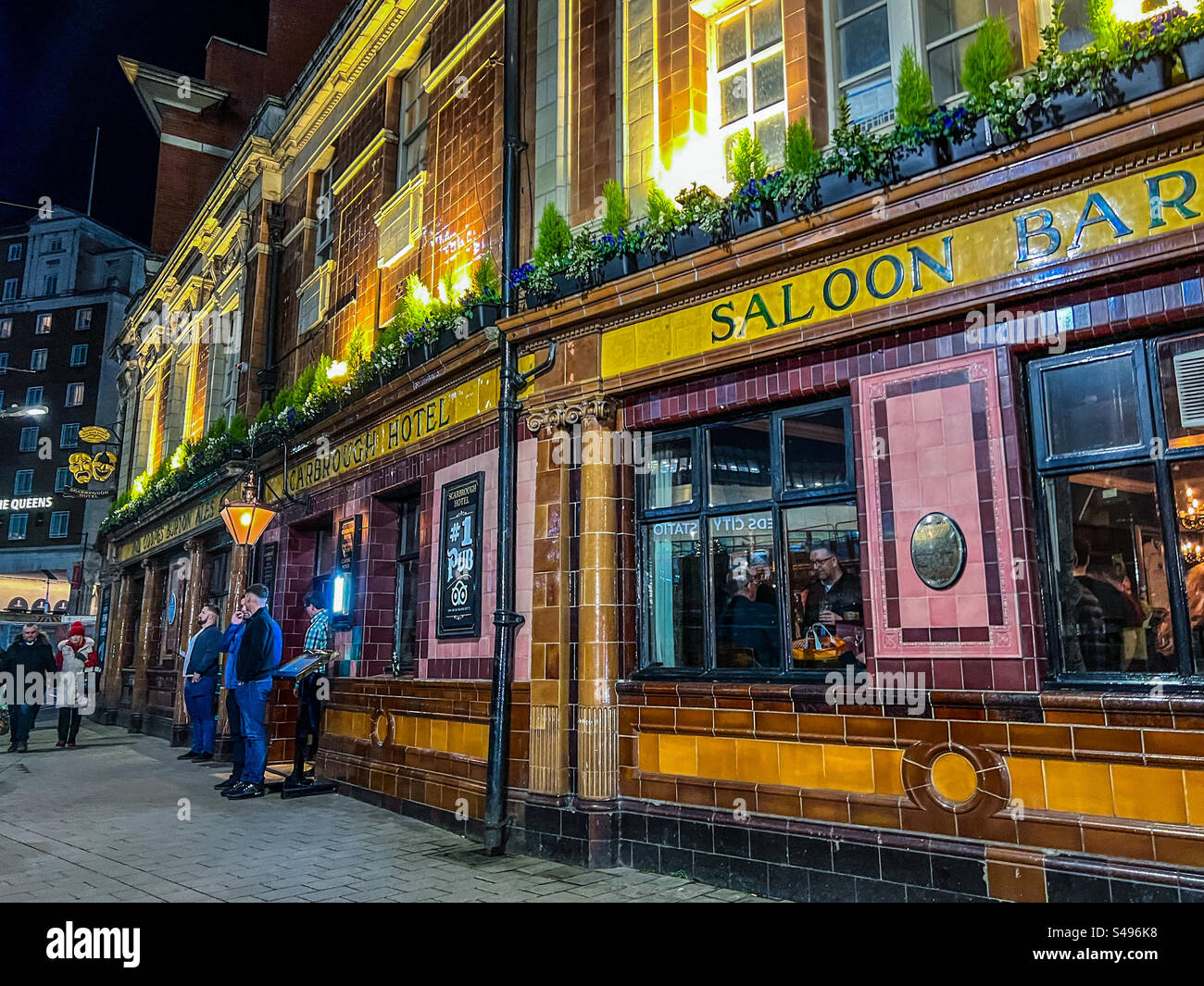 Das Scarbrough Hotel Pub im Stadtzentrum von Leeds Stockfoto