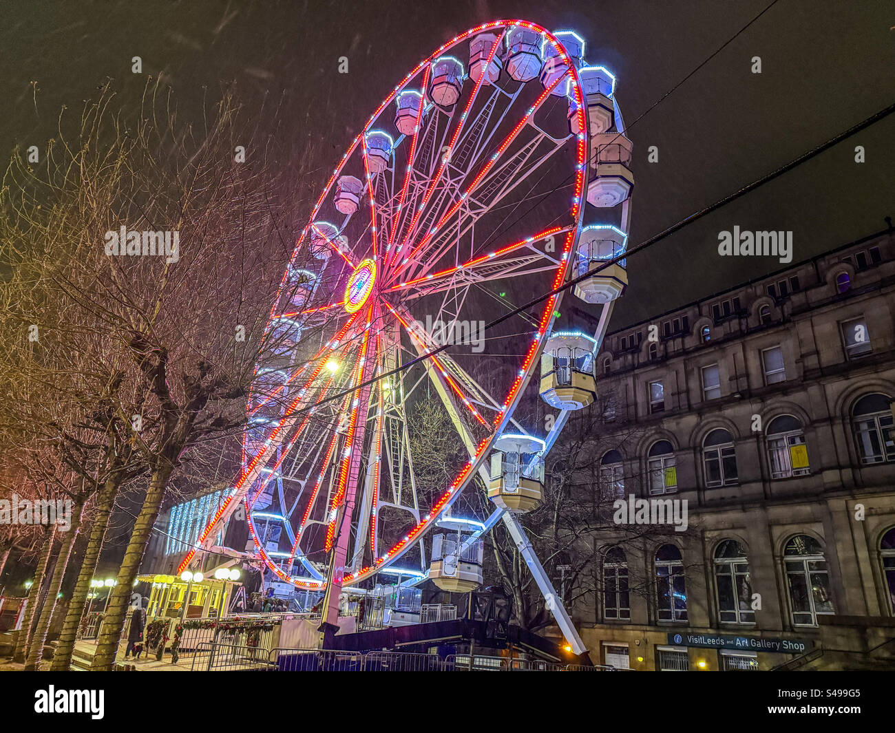 Leeds Rad aus leichtem Riesenrad Stockfoto