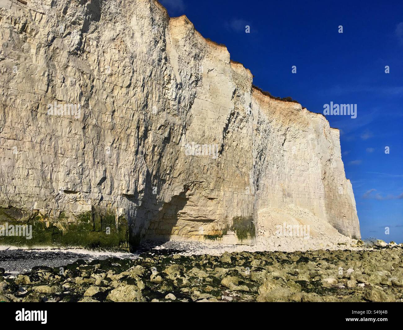 Sieben Schwestern, East Sussex - Smartphone-aufgenommenes Stockfoto