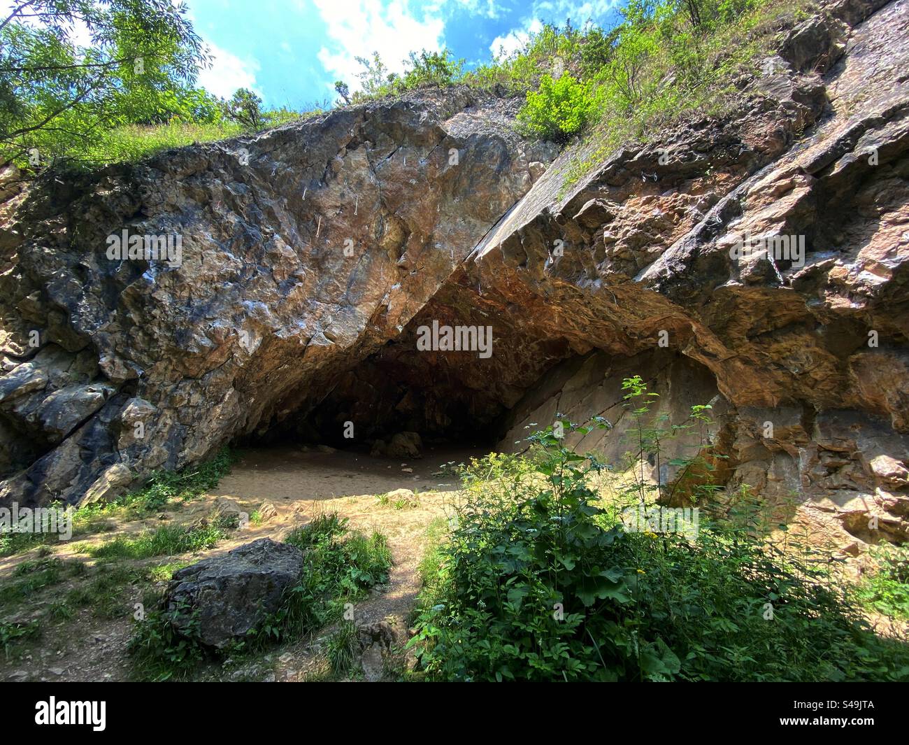Höhle im polnischen Tatra-Gebirge Stockfoto