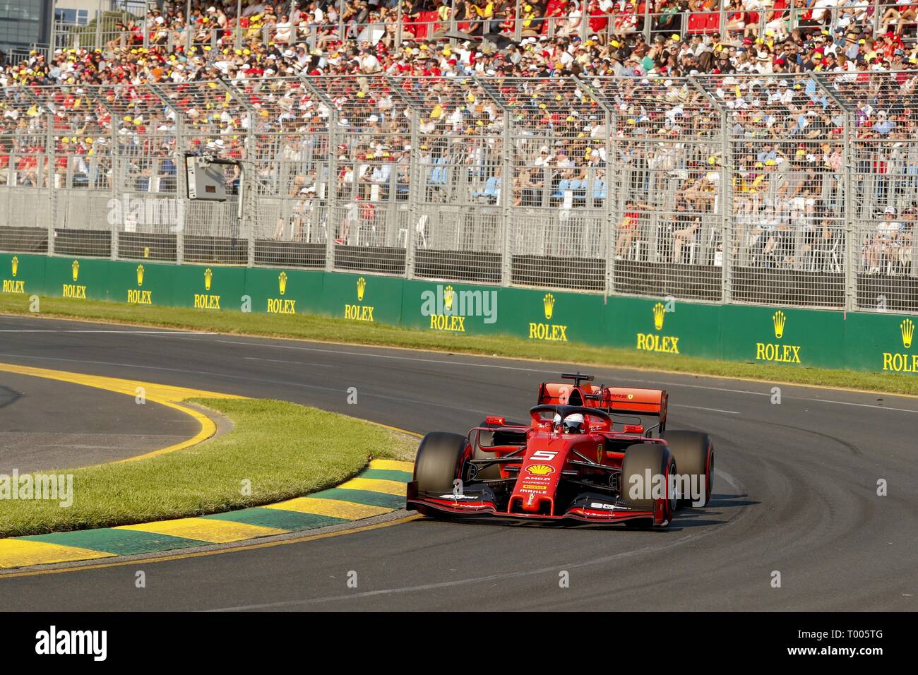 Motorsport: FIA Formel Eins-Weltmeisterschaft 2019, Grand Prix von Australien, #5 Sebastian Vettel (GER, Scuderia Ferrari Mission Worfeln), | Verwendung weltweit Stockfoto