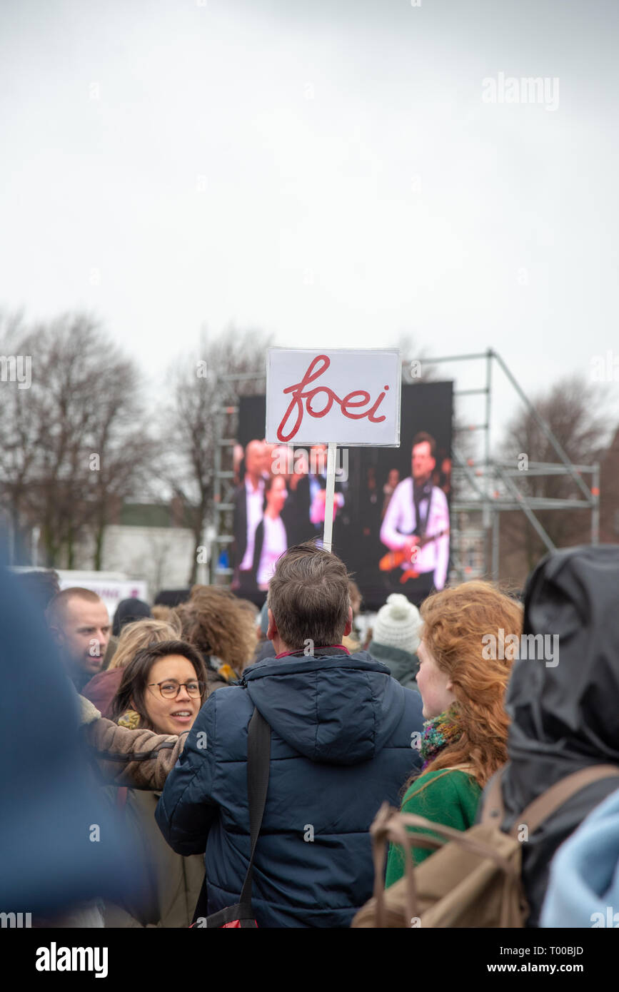 15 maart 2019, Lehrer in Den Haag, Holland Streik Stockfoto