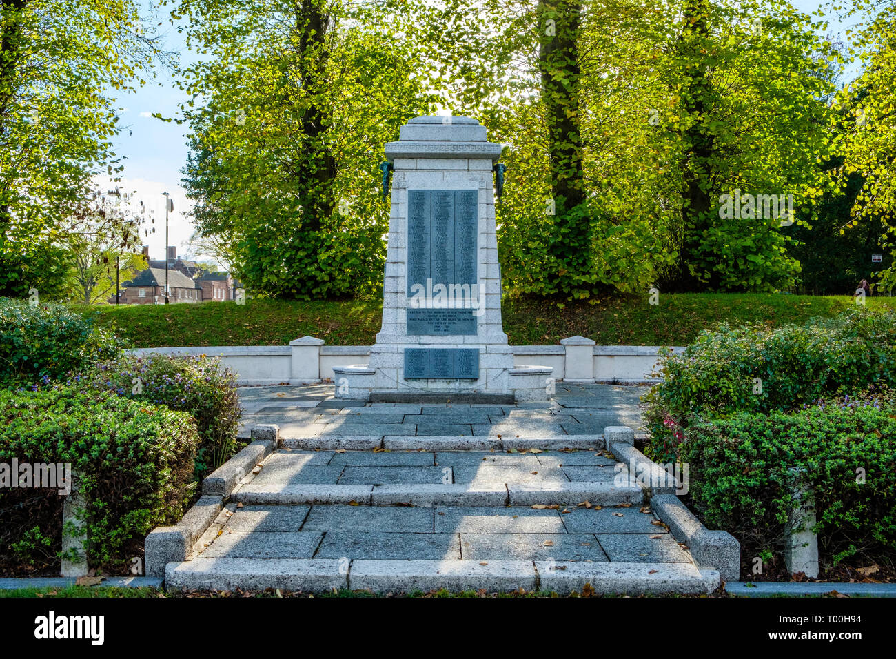 Sidcup Kriegerdenkmal, das Grün, Sidcup, Kent Stockfoto