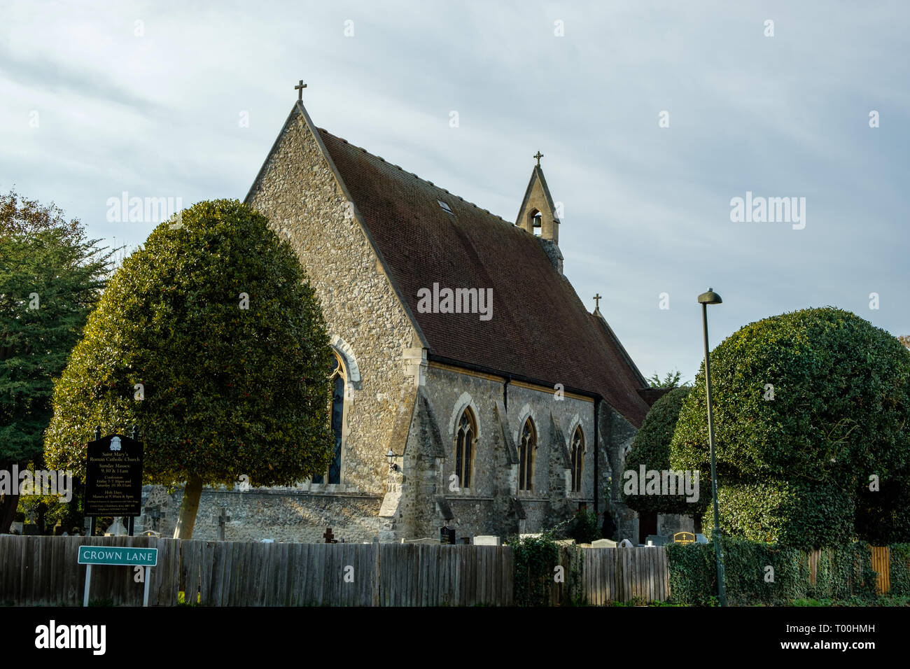 St Marys Römisch-katholische Kirche, Krone Lane, Chislehurst, Kent Stockfoto
