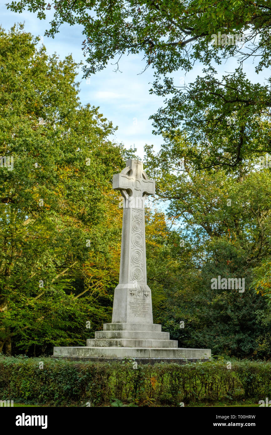 Kaiserliche Prinz Denkmal, Prince Imperial Road, Chislehurst, Kent Stockfoto