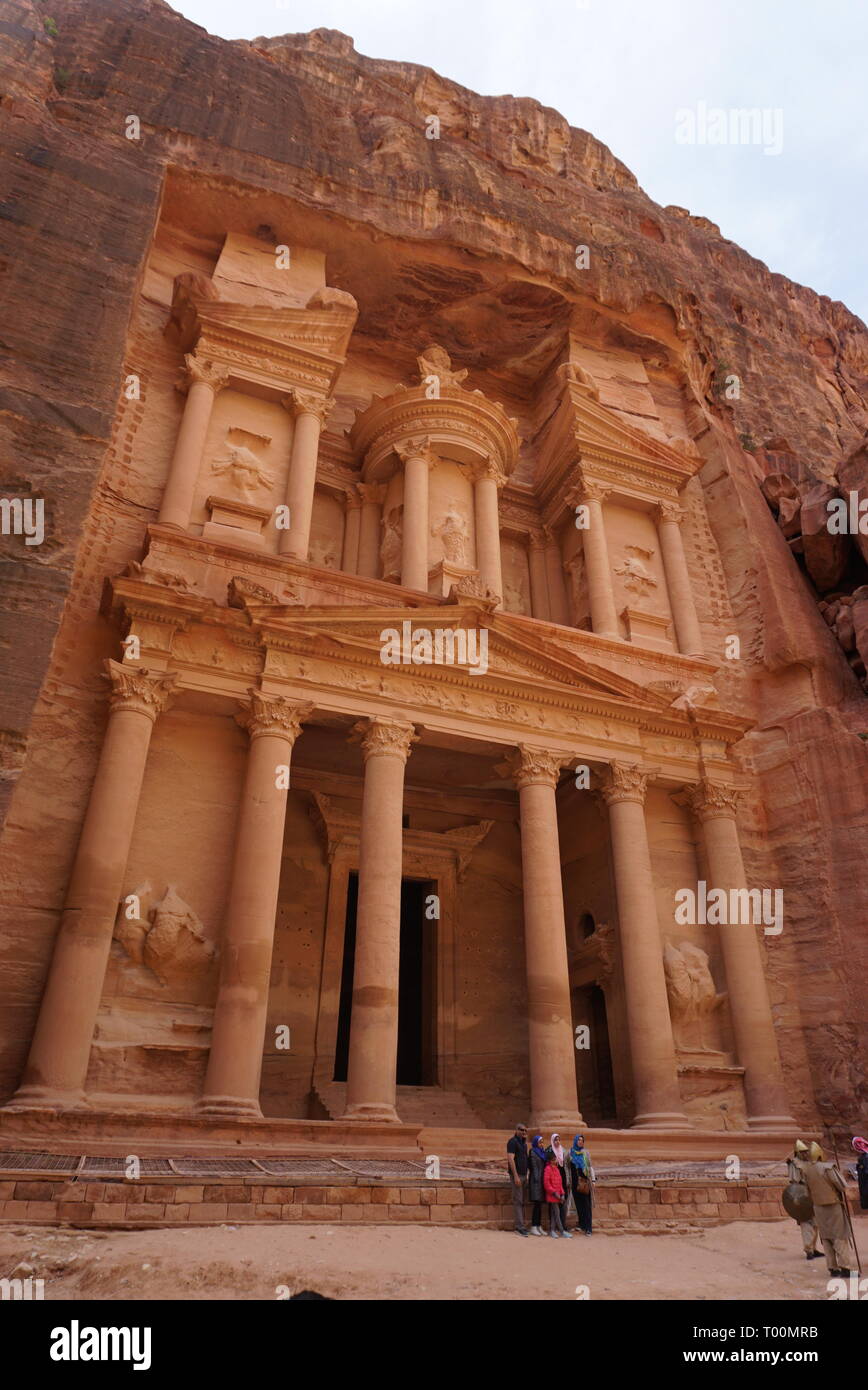 Petra Sightseeing in Wadi Rum Jordanien Stockfoto