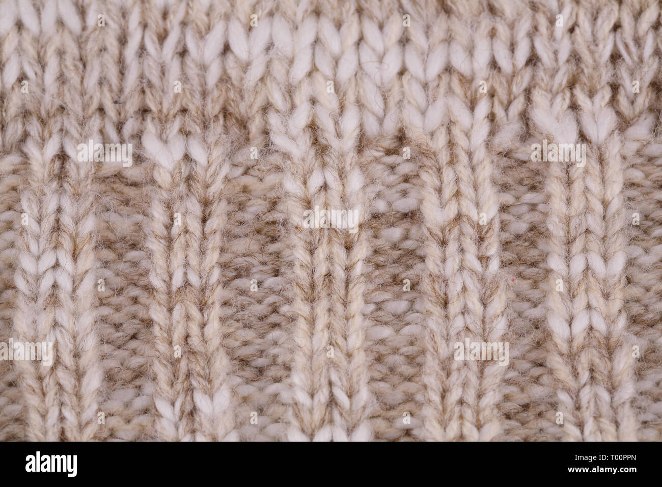 Gestrickte Tuch Closeup Hintergrundbild. Stockfoto